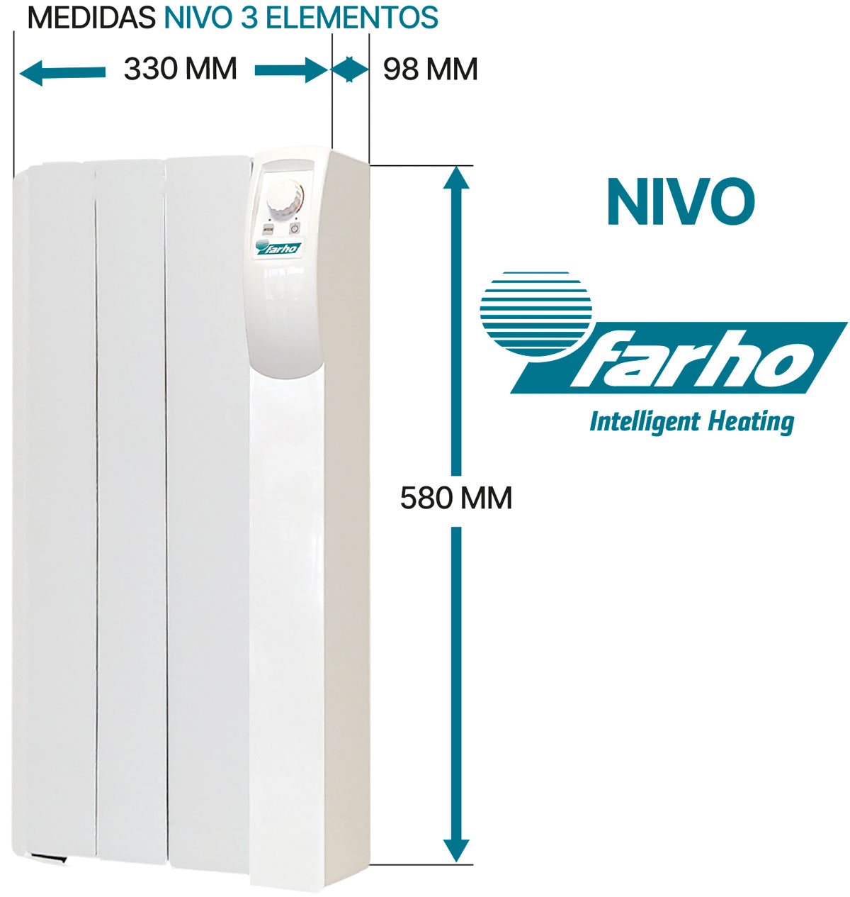 Medidas Farho NIVO 3 elementos