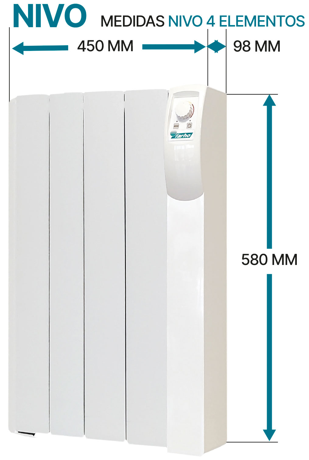 Medidas Farho NIVO 4 elementos