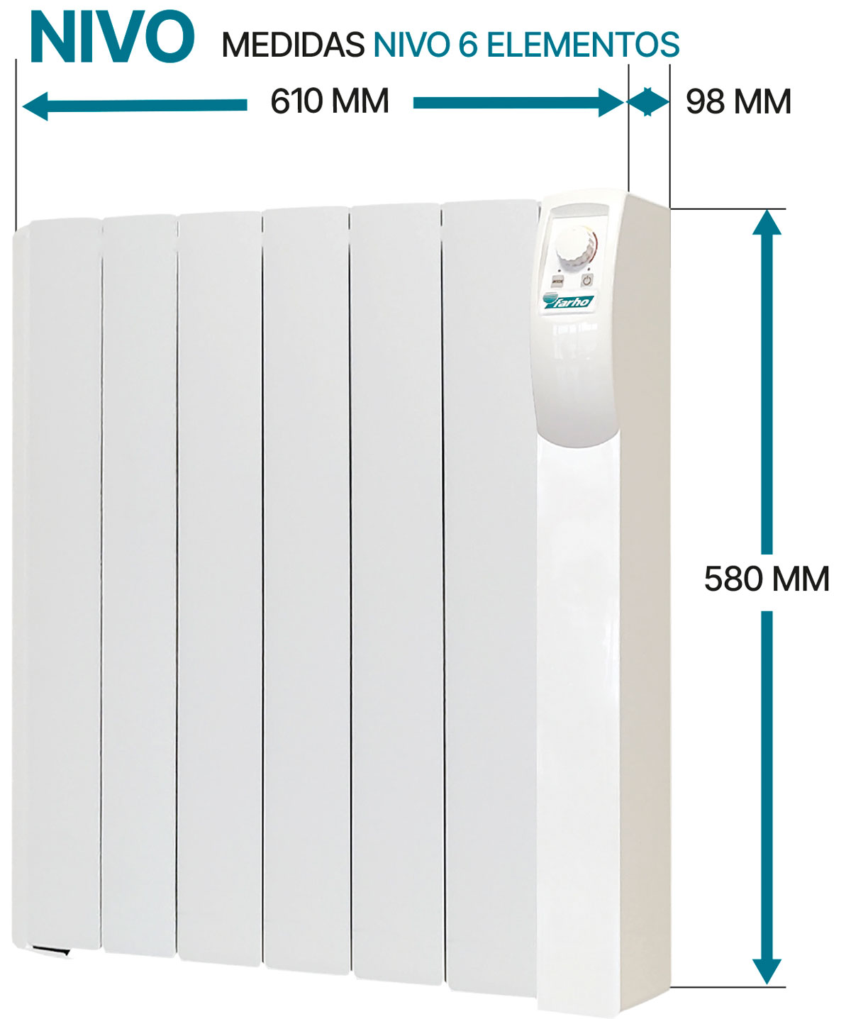 Medidas Farho NIVO 6 elementos