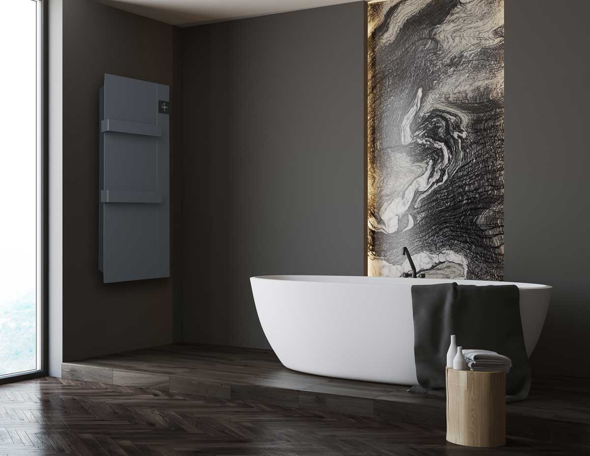 Toallero de baño Convector Programable Farho Onís - Gris antracita